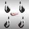 Service Caster 4 Inch 316SS Soft Rubber Swivel 3/4 Inch Expanding Stem Caster Brake SCC, 2PK SCC-SS316EX20S414-SRS-2-TLB-2-34 - alternate 5